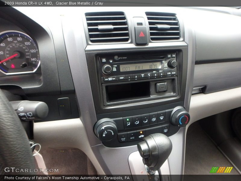 Glacier Blue Metallic / Gray 2009 Honda CR-V LX 4WD