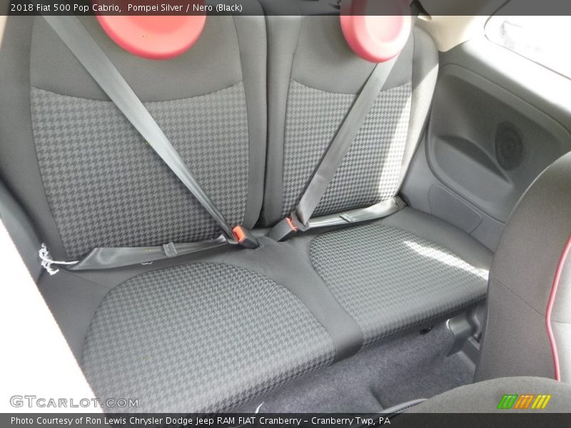 Rear Seat of 2018 500 Pop Cabrio