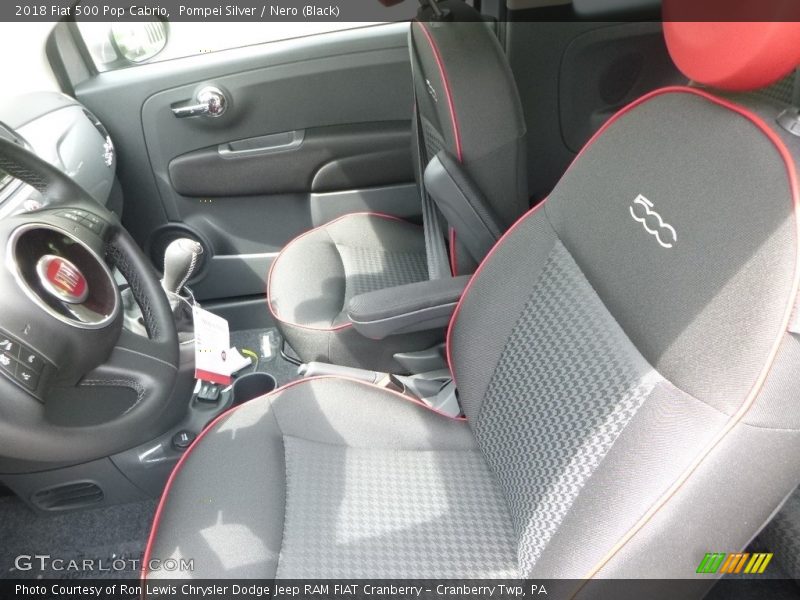 Front Seat of 2018 500 Pop Cabrio