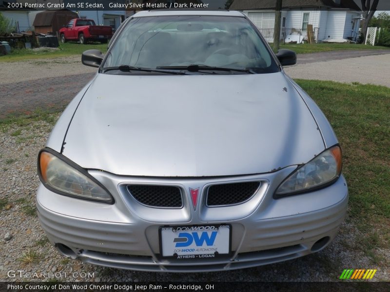 Galaxy Silver Metallic / Dark Pewter 2001 Pontiac Grand Am SE Sedan