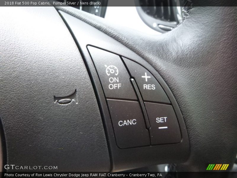  2018 500 Pop Cabrio Steering Wheel