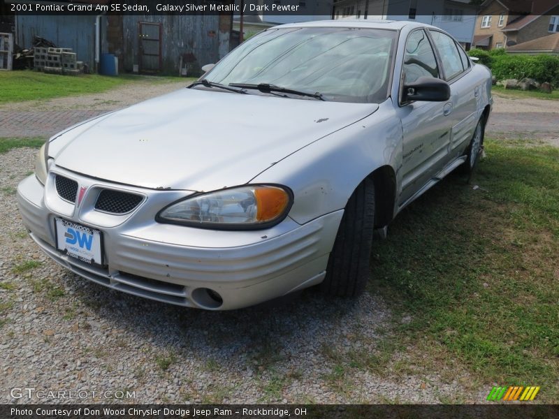 Galaxy Silver Metallic / Dark Pewter 2001 Pontiac Grand Am SE Sedan