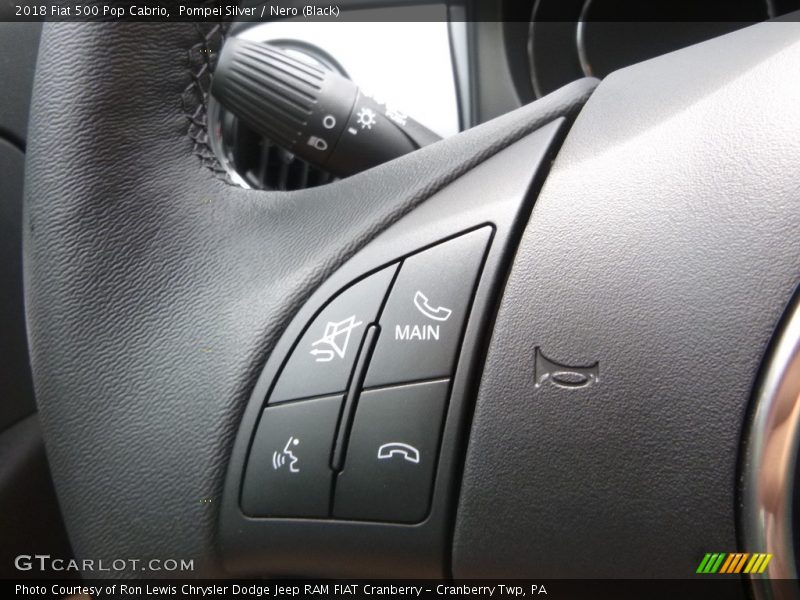  2018 500 Pop Cabrio Steering Wheel