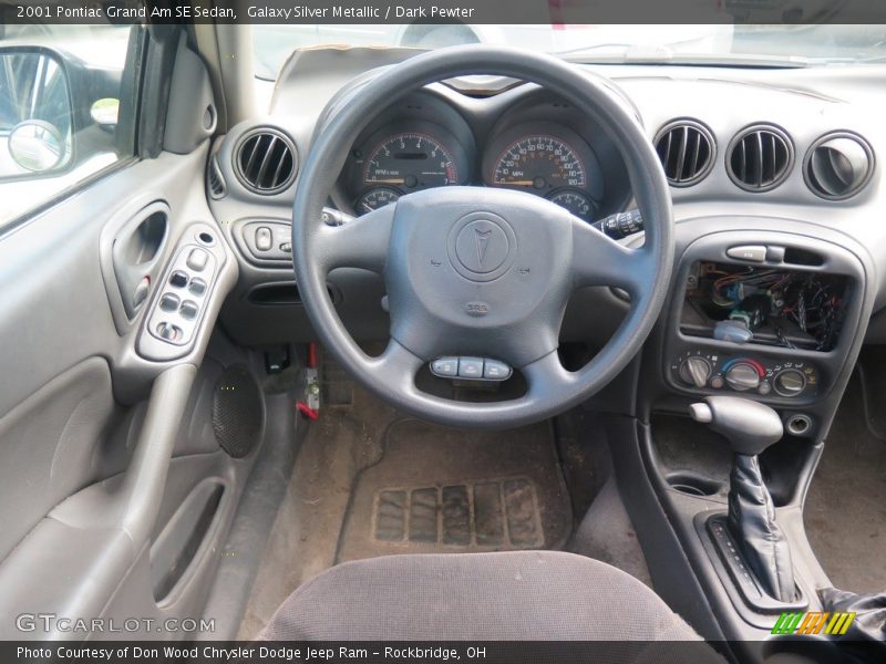 Galaxy Silver Metallic / Dark Pewter 2001 Pontiac Grand Am SE Sedan