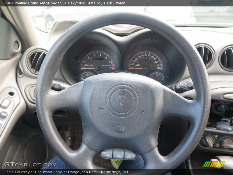 Galaxy Silver Metallic / Dark Pewter 2001 Pontiac Grand Am SE Sedan