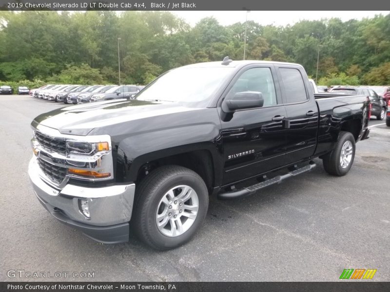 Black / Jet Black 2019 Chevrolet Silverado LD LT Double Cab 4x4
