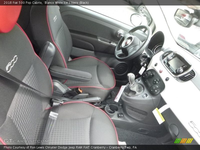 Front Seat of 2018 500 Pop Cabrio
