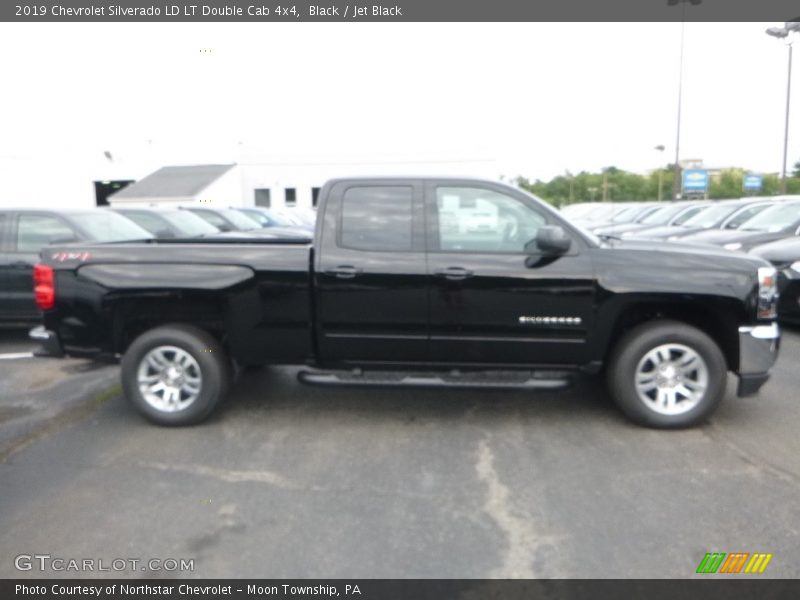 Black / Jet Black 2019 Chevrolet Silverado LD LT Double Cab 4x4