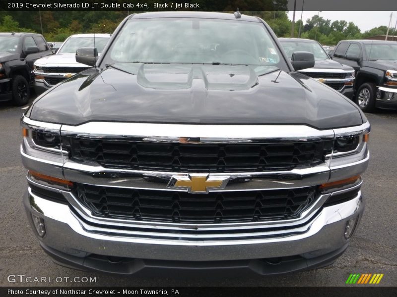 Black / Jet Black 2019 Chevrolet Silverado LD LT Double Cab 4x4