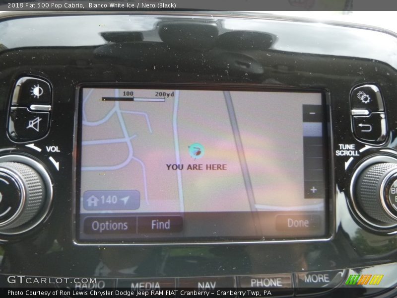 Navigation of 2018 500 Pop Cabrio
