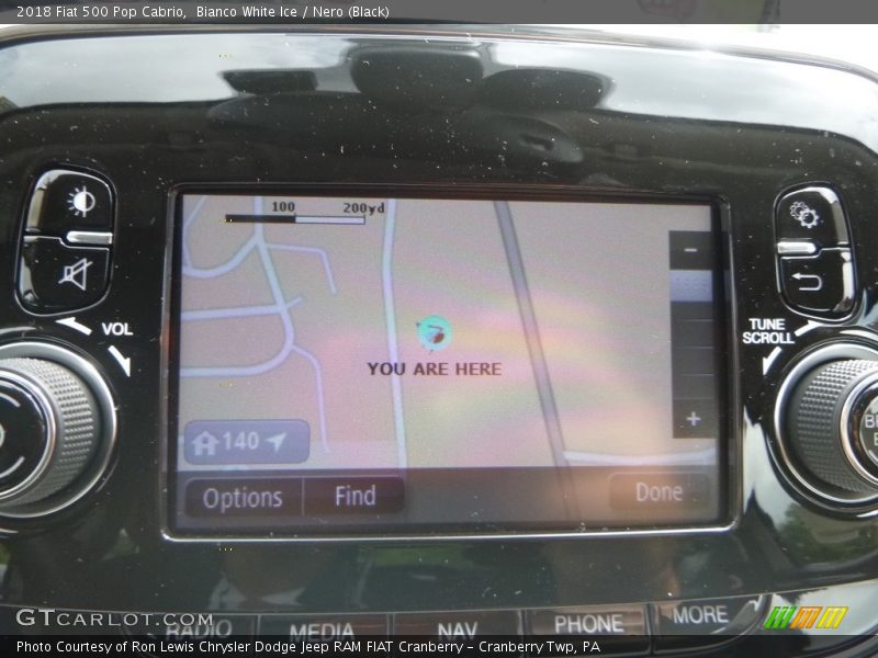 Navigation of 2018 500 Pop Cabrio