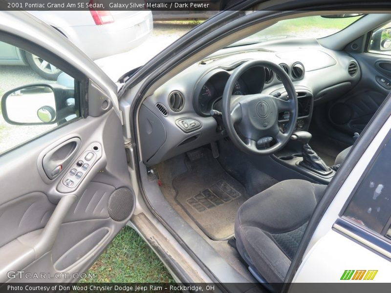 Galaxy Silver Metallic / Dark Pewter 2001 Pontiac Grand Am SE Sedan