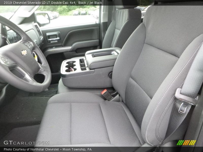 Black / Jet Black 2019 Chevrolet Silverado LD LT Double Cab 4x4