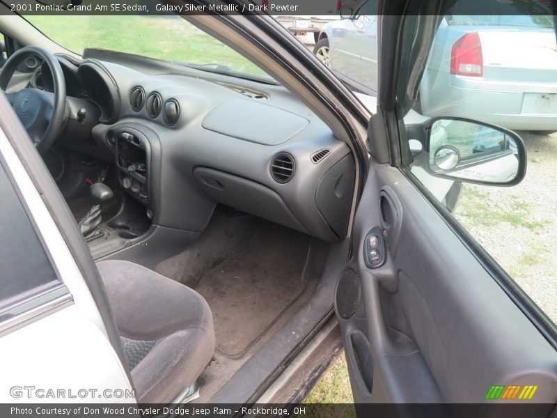 Galaxy Silver Metallic / Dark Pewter 2001 Pontiac Grand Am SE Sedan