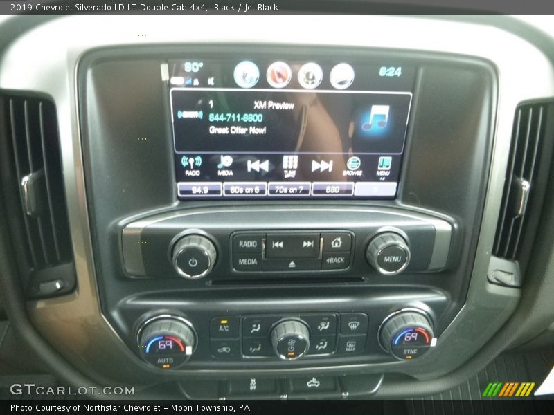 Black / Jet Black 2019 Chevrolet Silverado LD LT Double Cab 4x4