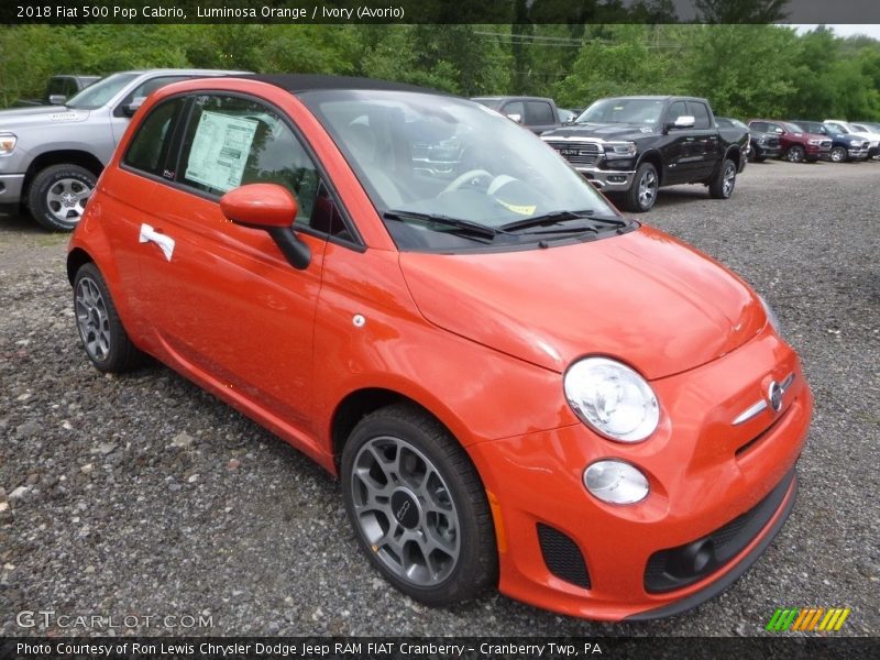 Front 3/4 View of 2018 500 Pop Cabrio