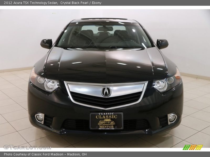 Crystal Black Pearl / Ebony 2012 Acura TSX Technology Sedan
