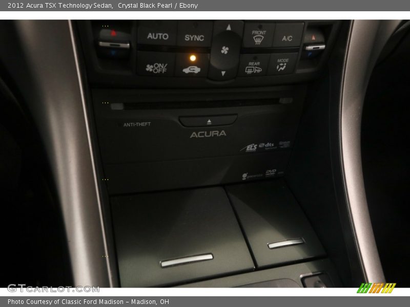 Crystal Black Pearl / Ebony 2012 Acura TSX Technology Sedan