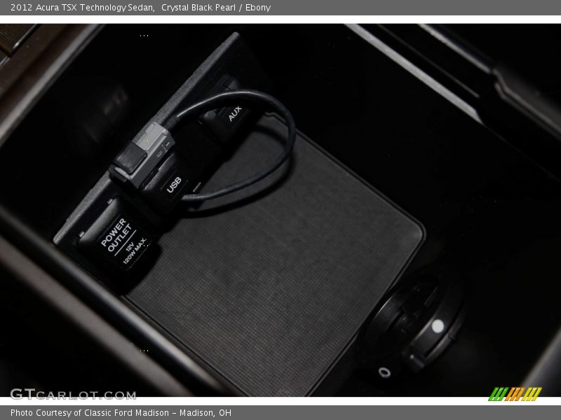 Crystal Black Pearl / Ebony 2012 Acura TSX Technology Sedan