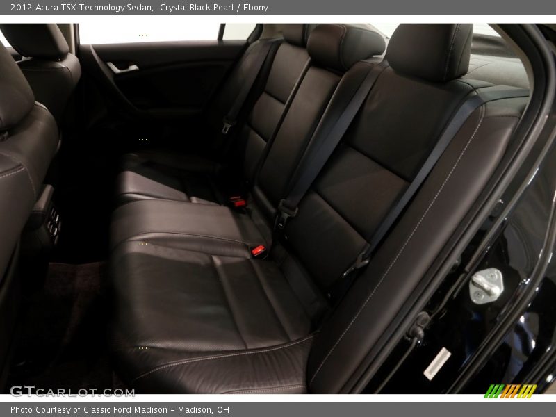 Crystal Black Pearl / Ebony 2012 Acura TSX Technology Sedan
