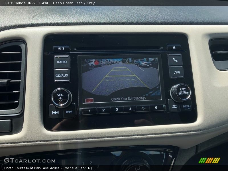 Deep Ocean Pearl / Gray 2016 Honda HR-V LX AWD