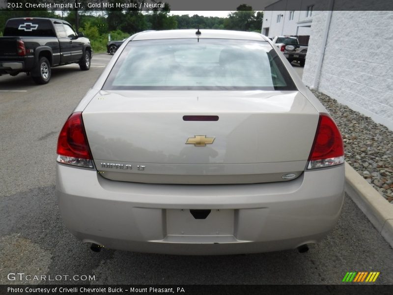 Gold Mist Metallic / Neutral 2012 Chevrolet Impala LT
