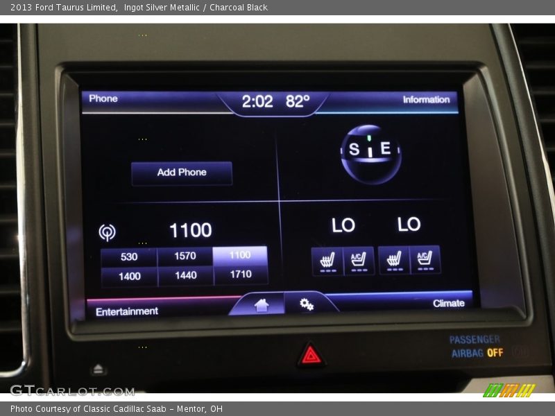 Ingot Silver Metallic / Charcoal Black 2013 Ford Taurus Limited