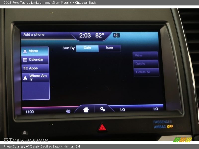 Ingot Silver Metallic / Charcoal Black 2013 Ford Taurus Limited