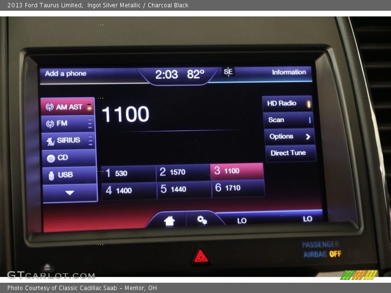 Ingot Silver Metallic / Charcoal Black 2013 Ford Taurus Limited