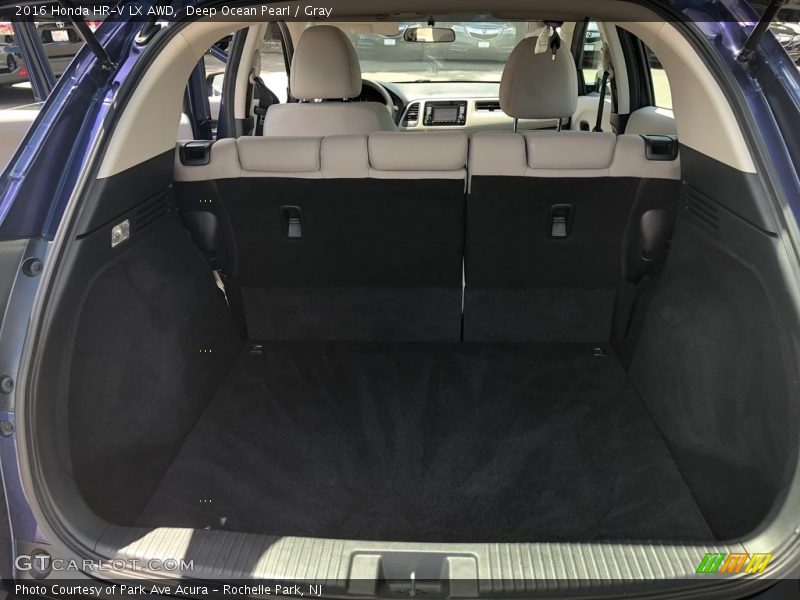 Deep Ocean Pearl / Gray 2016 Honda HR-V LX AWD