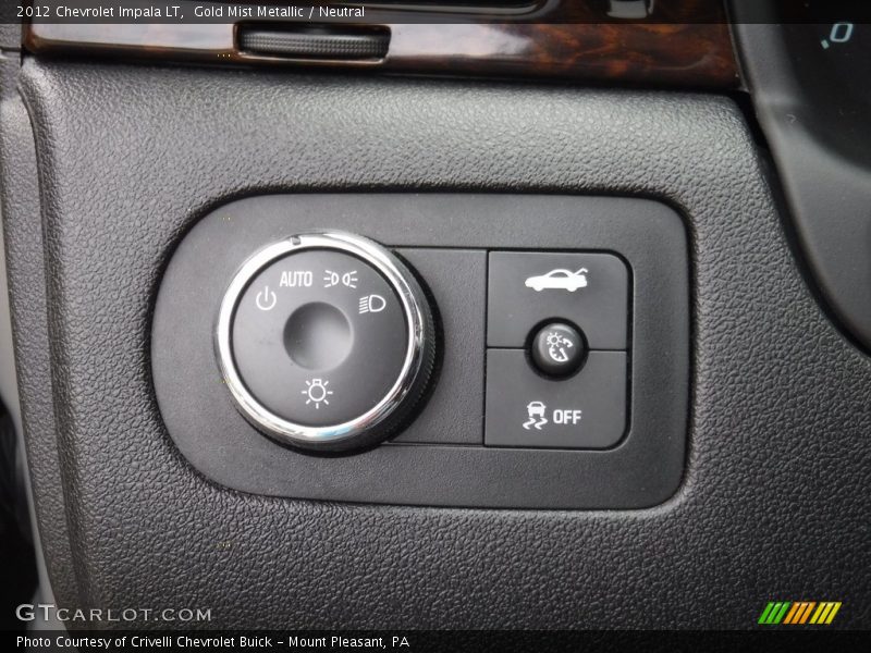 Gold Mist Metallic / Neutral 2012 Chevrolet Impala LT