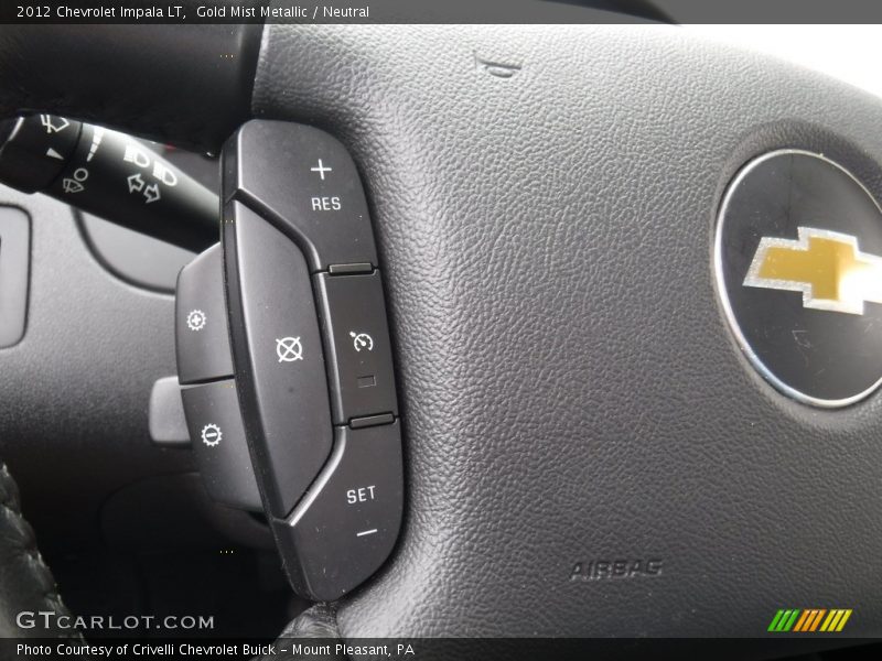Gold Mist Metallic / Neutral 2012 Chevrolet Impala LT
