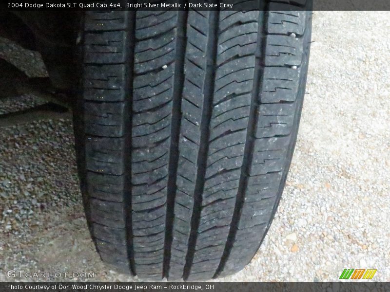 Bright Silver Metallic / Dark Slate Gray 2004 Dodge Dakota SLT Quad Cab 4x4