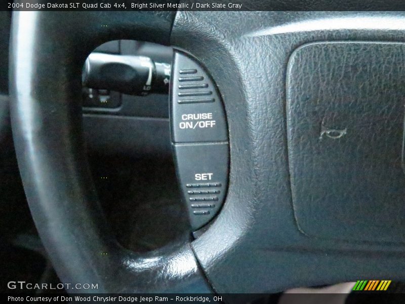 Bright Silver Metallic / Dark Slate Gray 2004 Dodge Dakota SLT Quad Cab 4x4