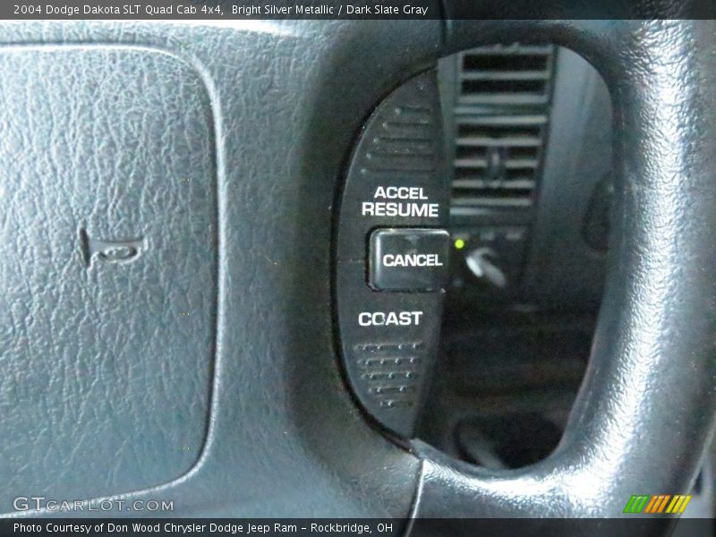 Bright Silver Metallic / Dark Slate Gray 2004 Dodge Dakota SLT Quad Cab 4x4