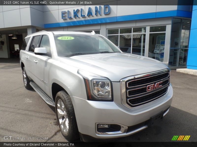 Quicksilver Metallic / Jet Black 2015 GMC Yukon XL SLE 4WD