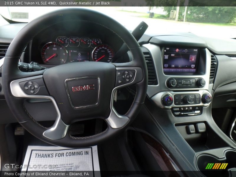 Quicksilver Metallic / Jet Black 2015 GMC Yukon XL SLE 4WD