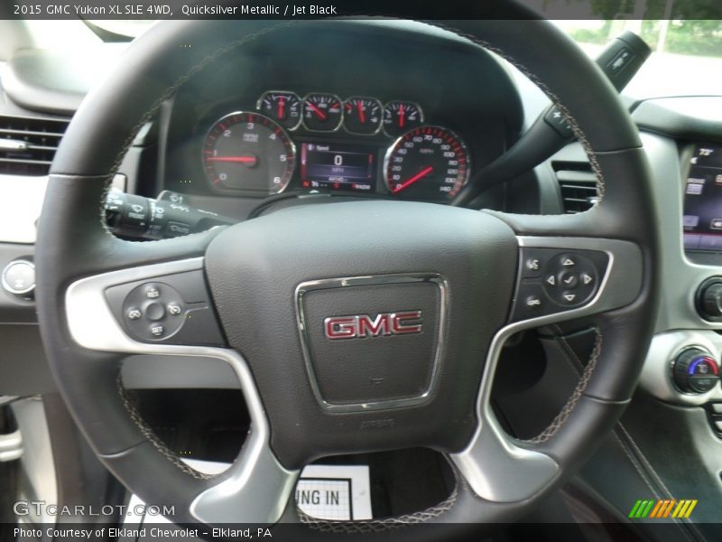 Quicksilver Metallic / Jet Black 2015 GMC Yukon XL SLE 4WD