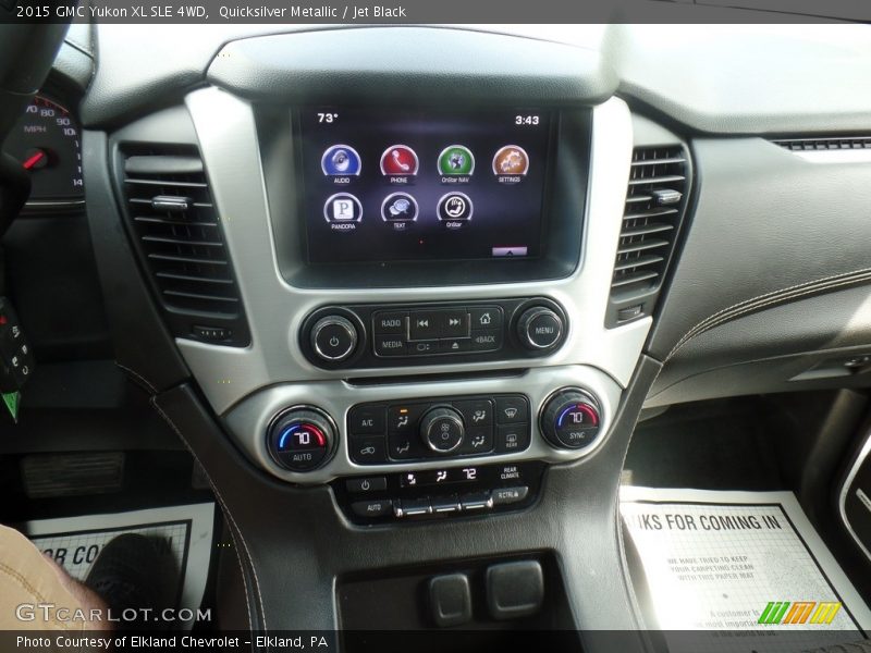Quicksilver Metallic / Jet Black 2015 GMC Yukon XL SLE 4WD