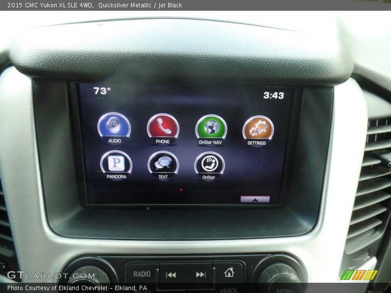 Quicksilver Metallic / Jet Black 2015 GMC Yukon XL SLE 4WD