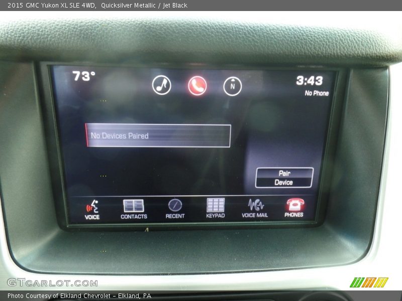 Quicksilver Metallic / Jet Black 2015 GMC Yukon XL SLE 4WD