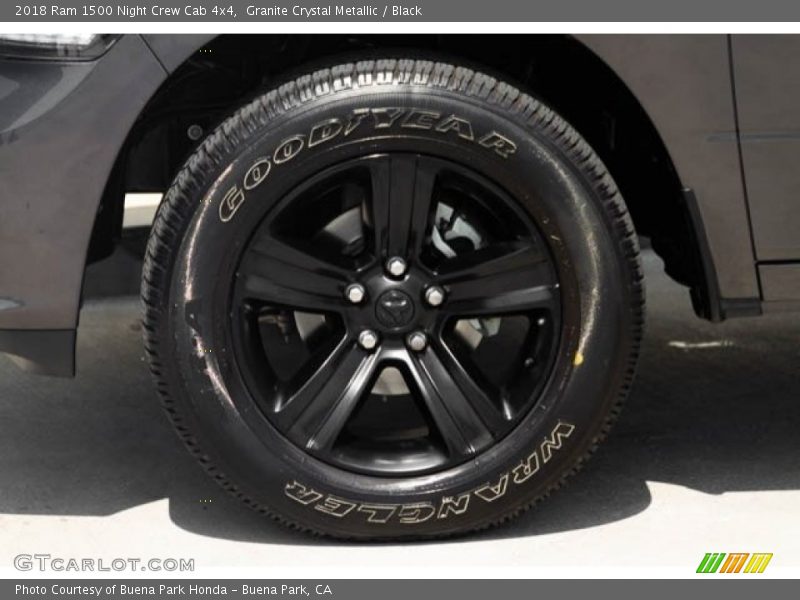 Granite Crystal Metallic / Black 2018 Ram 1500 Night Crew Cab 4x4