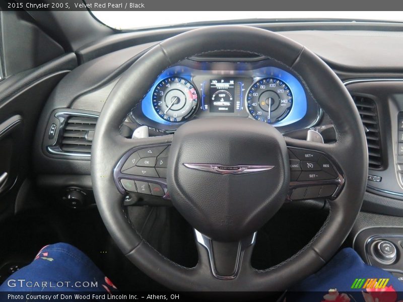 Velvet Red Pearl / Black 2015 Chrysler 200 S