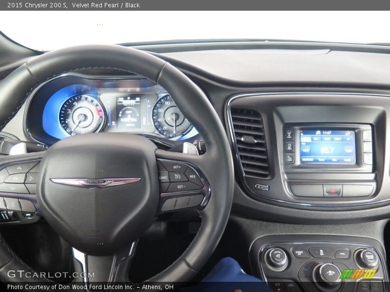 Velvet Red Pearl / Black 2015 Chrysler 200 S