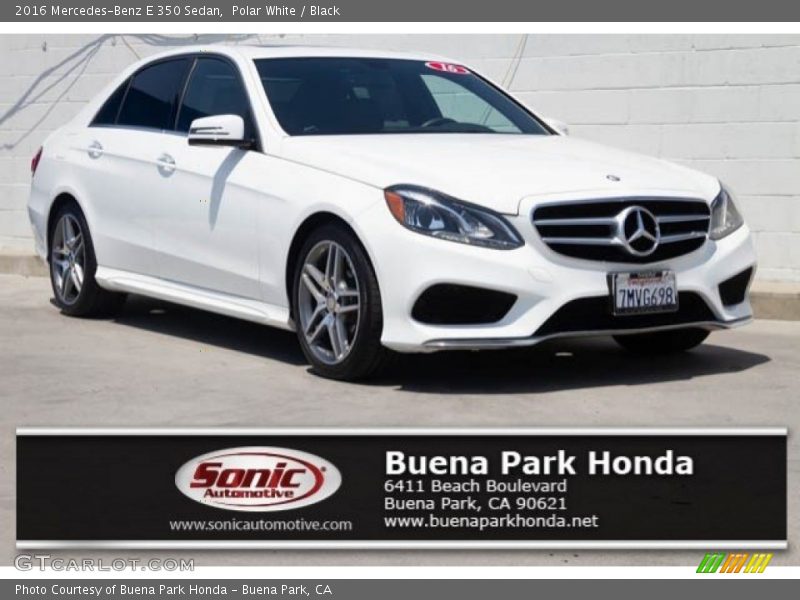 Polar White / Black 2016 Mercedes-Benz E 350 Sedan