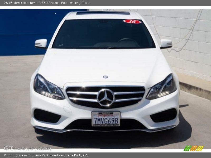 Polar White / Black 2016 Mercedes-Benz E 350 Sedan