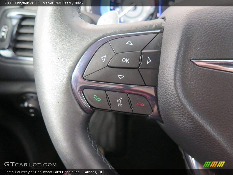Velvet Red Pearl / Black 2015 Chrysler 200 S