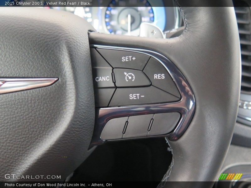 Velvet Red Pearl / Black 2015 Chrysler 200 S