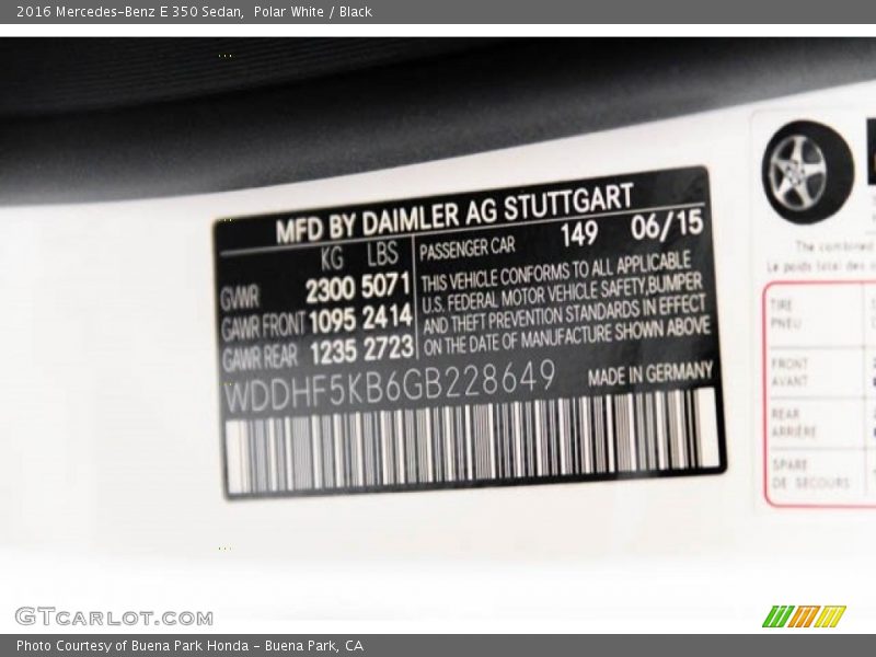 Polar White / Black 2016 Mercedes-Benz E 350 Sedan