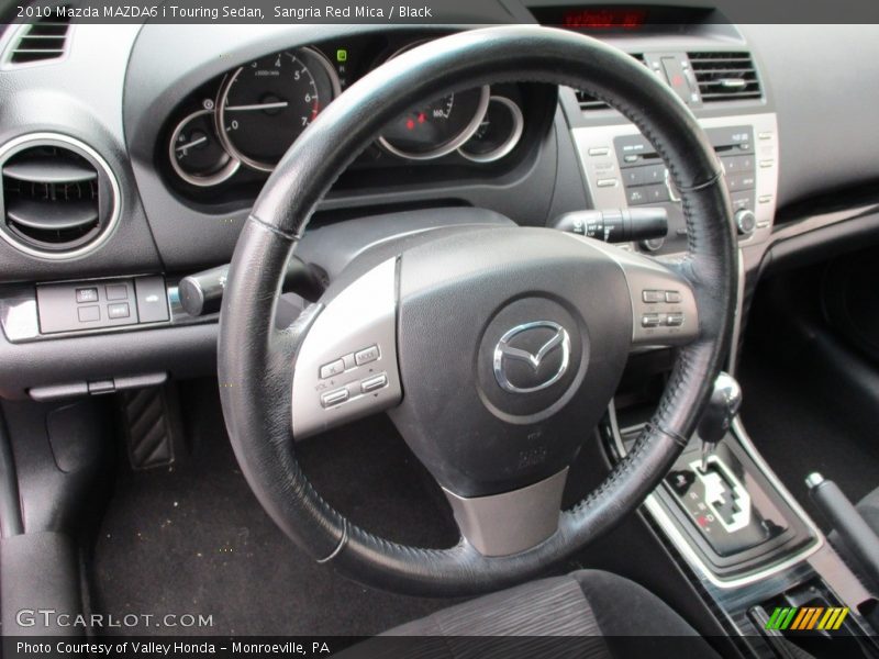 Sangria Red Mica / Black 2010 Mazda MAZDA6 i Touring Sedan